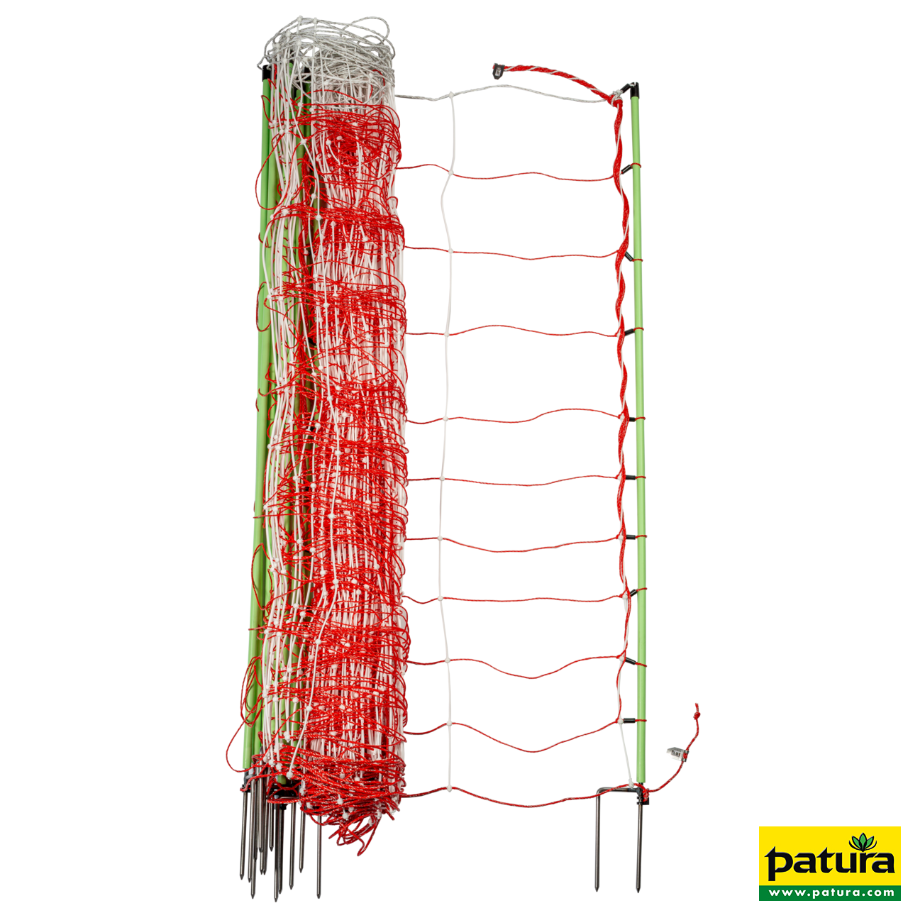 TornadoXL-Elektrozaunnetz Kombi mit Erdleiter