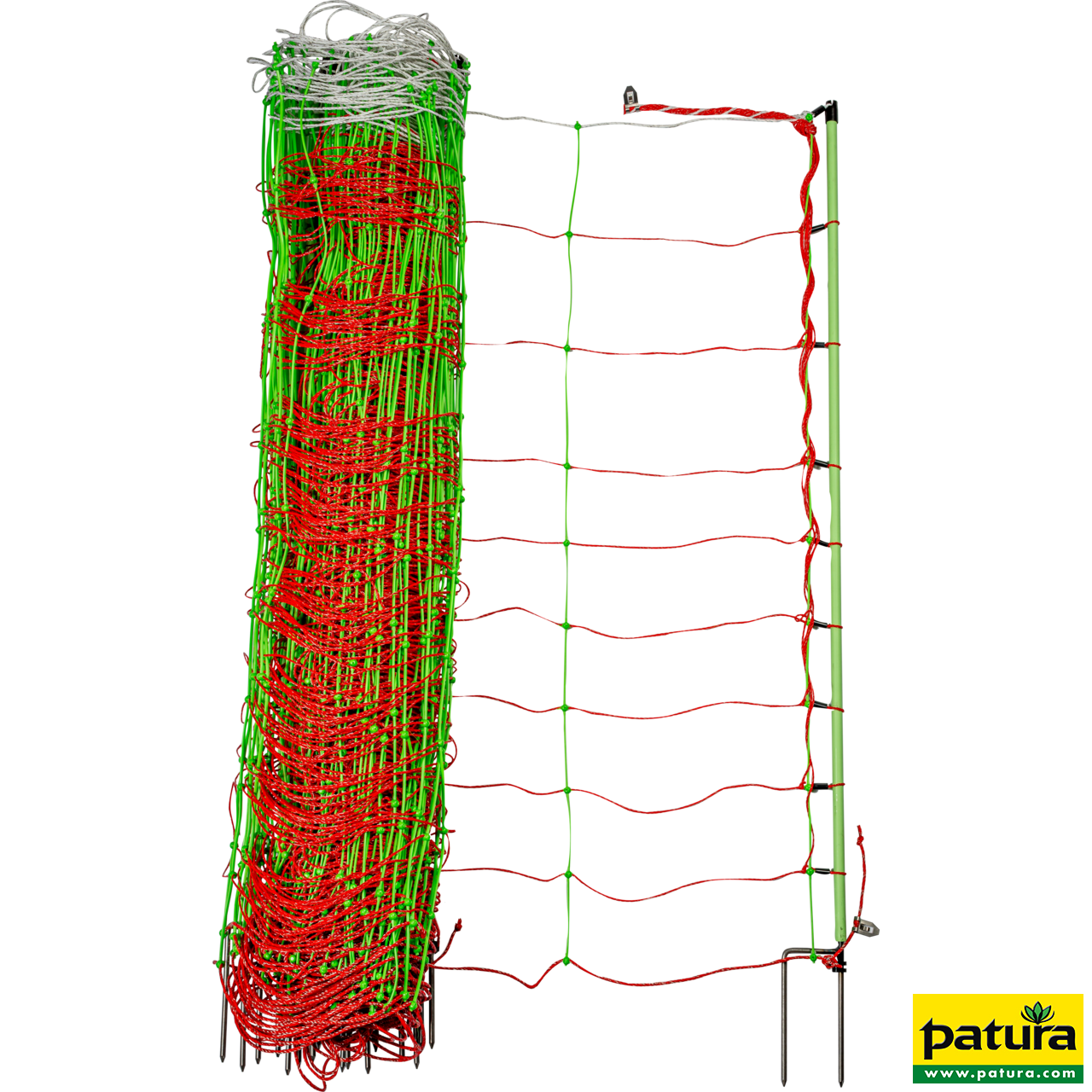 TornadoXL-Elektrozaunnetz Kombi mit Erdleiter