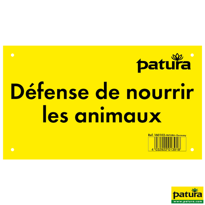 Warnschild - Füttern verboten