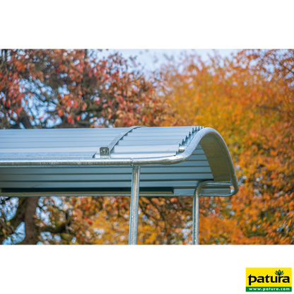 Viereckraufe mit Sicherheits-Palisadenfressgittern