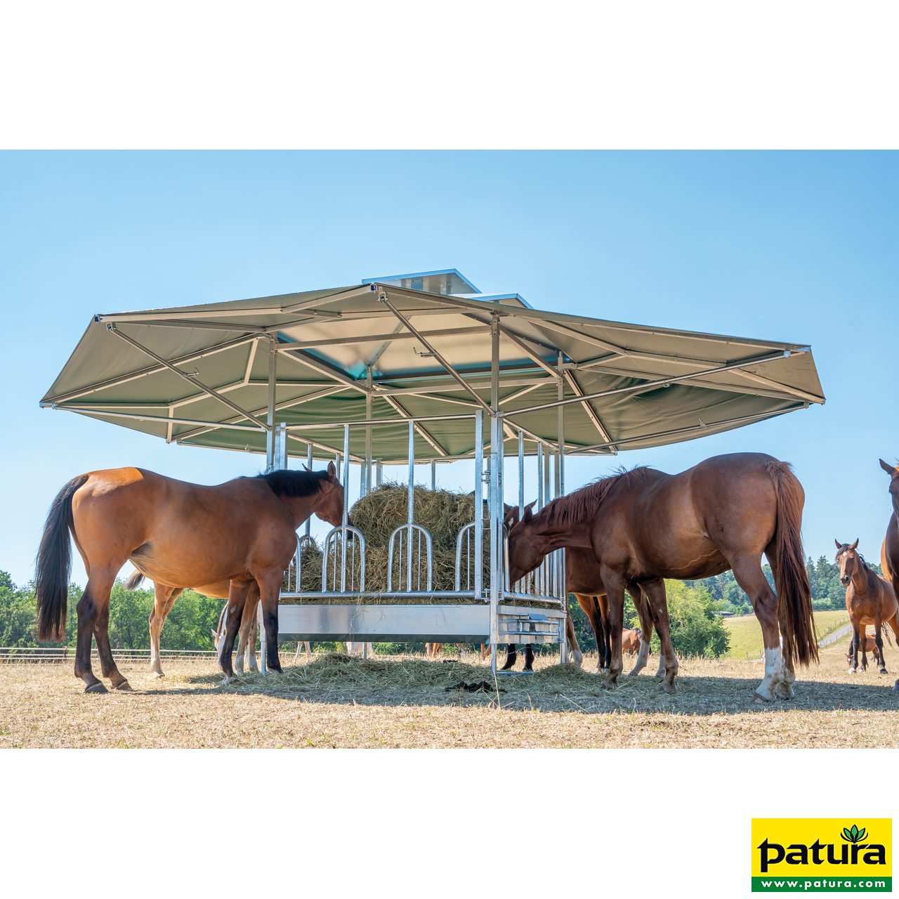 Klima-Großballenraufe mit Universalfressgittern