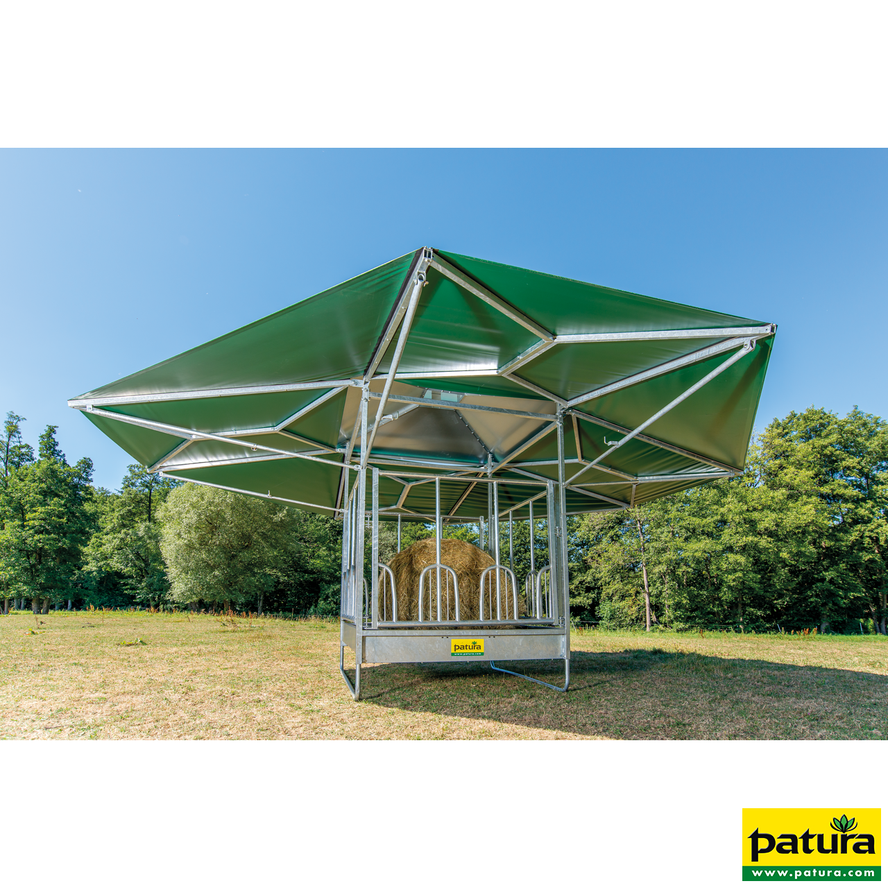 Klima-Großballenraufe mit Universalfressgittern