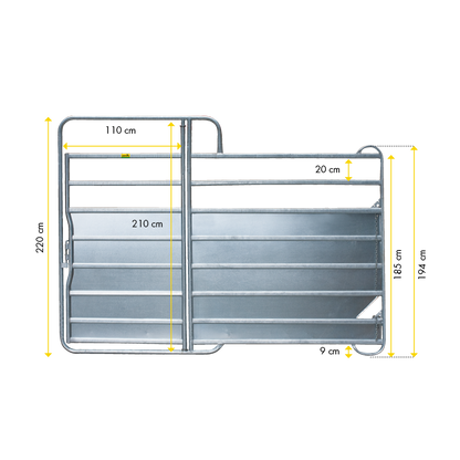 Panel-8 Plus mit Tor 3,00 m