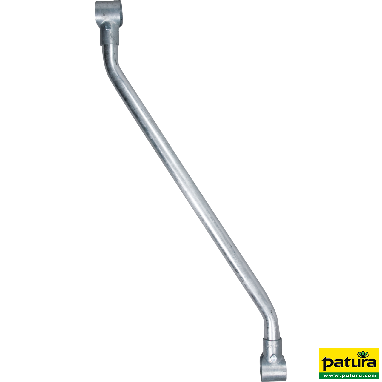 Gitterstab Kälber-Schrägfressgitter mit 2 T-Schellen, vz