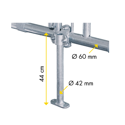 Mittelstütze für Fressgitter