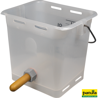 Nuckel-Tränkeeimer 13 l, transparent