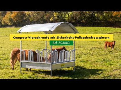Compact-Viereckraufe 12 Fressplätze