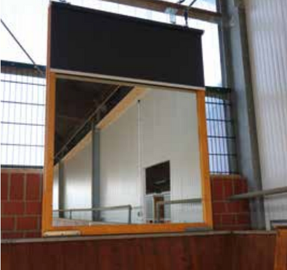 Reithallenspiegel-Abdeckung