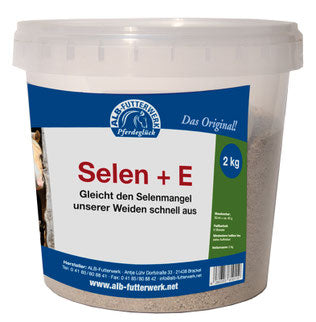 Pferdeglück Selen + Vitamin E - Ergänzungsfuttermittel für Pferde 2kg