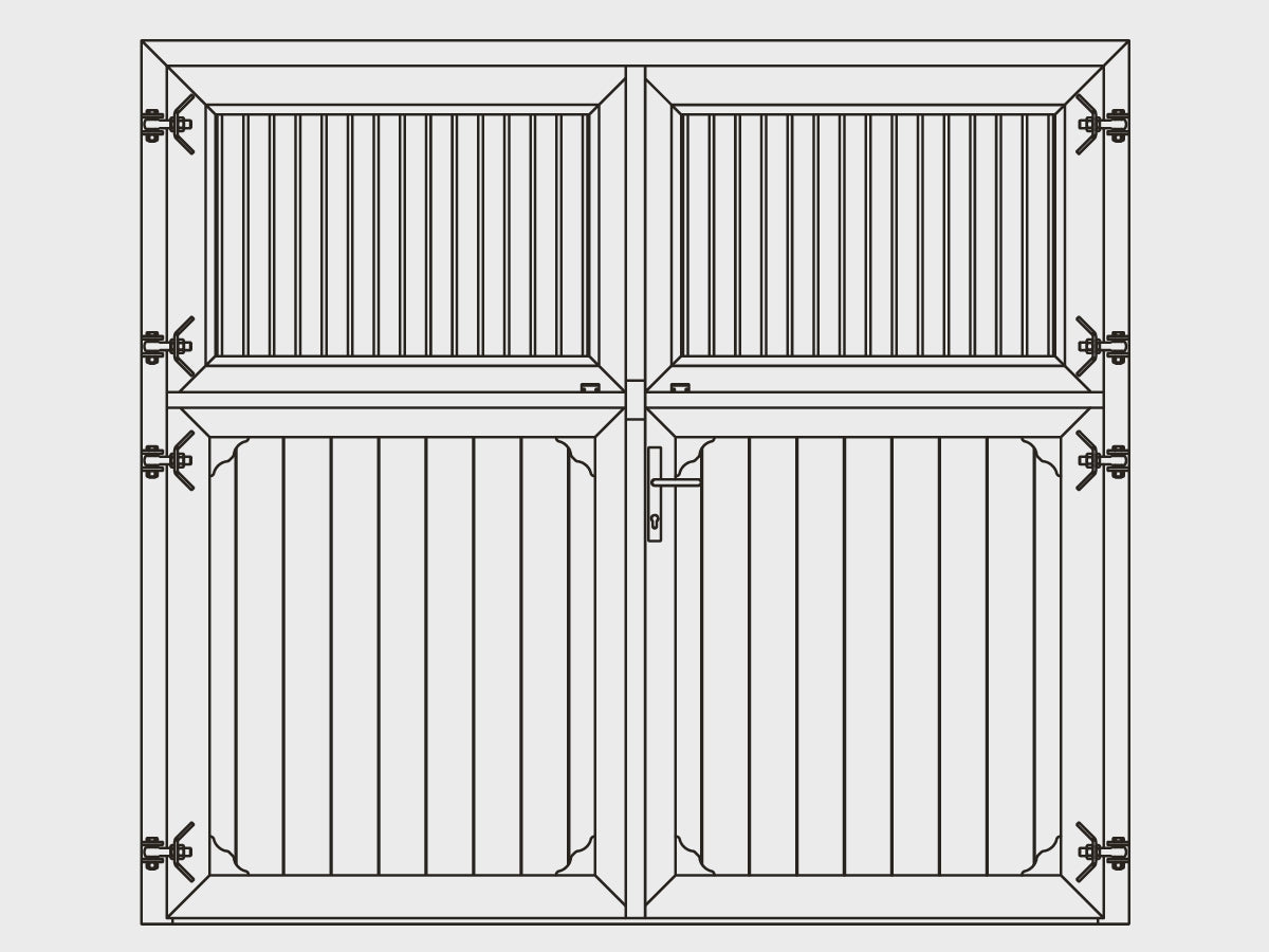 Stalltor 2-teilig