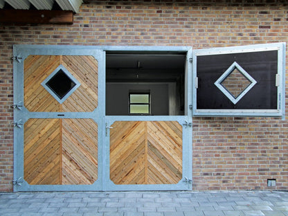 Stalltor 2-teilig Fischgräten-Optik