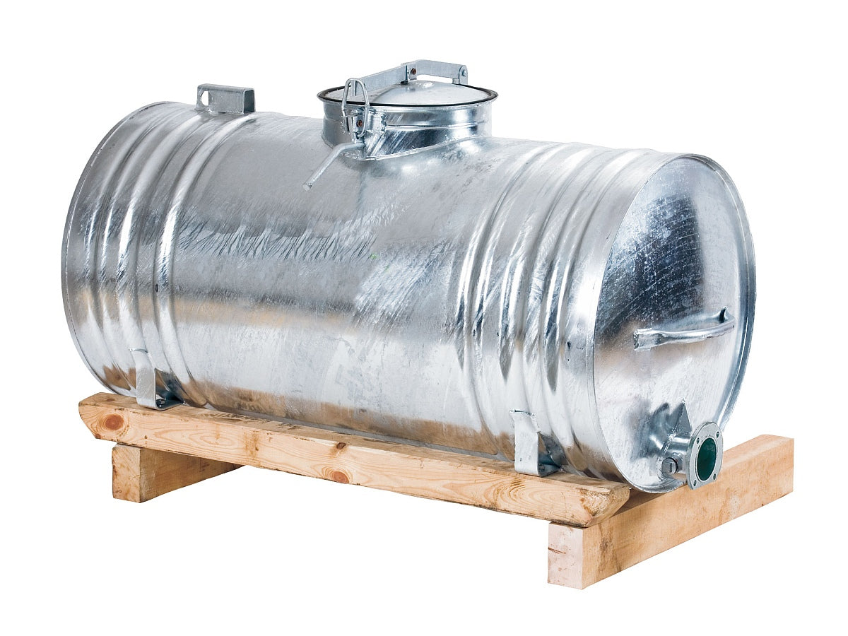 Wasserfass mit Holzkufen