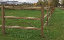 Zaunsystem Kent mit 3 Querriegeln